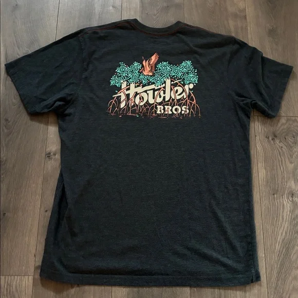 Howler Brothers Black Tee graphic front pocket size large - Picture 3 of 7